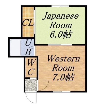 ふじ井ＭＳ 26｜北海道札幌市北区北二十一条西２丁目(賃貸アパート1DK・2階・24.79㎡)の写真 その2