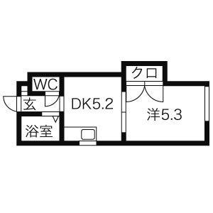 サンシャイン麻生 402｜北海道札幌市北区北三十八条西７丁目(賃貸マンション1DK・4階・24.30㎡)の写真 その2