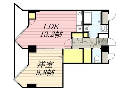 宮ヶ丘レジデンス神宮前（旧称サムティ宮ヶ丘レジデンス） 604｜北海道札幌市中央区宮ケ丘１丁目(賃貸マンション1LDK・6階・44.18㎡)の写真 その2