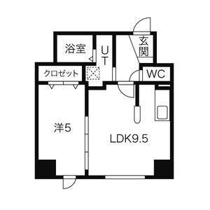 パークヒルズ北円山 903｜北海道札幌市中央区北六条西２０丁目(賃貸マンション1DK・9階・35.00㎡)の写真 その2