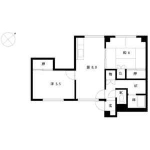マンションむらかみI 205｜北海道札幌市西区宮の沢一条５丁目(賃貸マンション2DK・2階・43.15㎡)の写真 その2