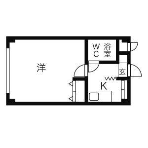 ローヤルハイツ南8条 205｜北海道札幌市中央区南八条西１７丁目(賃貸アパート1K・2階・26.73㎡)の写真 その2