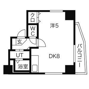 リライエンス円山 803｜北海道札幌市中央区南六条西２６丁目(賃貸マンション1DK・8階・30.89㎡)の写真 その2