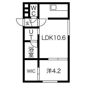 Ｇａｌｌｅｙーｌａ　Ｓｏｕｅｎ 205｜北海道札幌市中央区北六条西１２丁目(賃貸マンション1LDK・2階・34.77㎡)の写真 その2