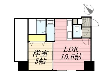 エクレール 507｜北海道札幌市中央区南一条西１７丁目(賃貸マンション1LDK・5階・35.39㎡)の写真 その2