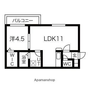 クレステージヒルズ 301｜北海道札幌市手稲区富丘一条６丁目(賃貸マンション1LDK・3階・37.20㎡)の写真 その2