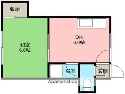 ハイツマドカ 202｜北海道札幌市豊平区平岸四条１２丁目(賃貸アパート1DK・3階・19.80㎡)の写真 その2