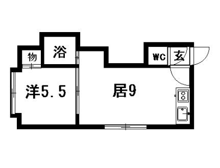 ＭＡＸ15 103｜北海道札幌市豊平区月寒東一条５丁目(賃貸アパート1LDK・2階・23.49㎡)の写真 その2