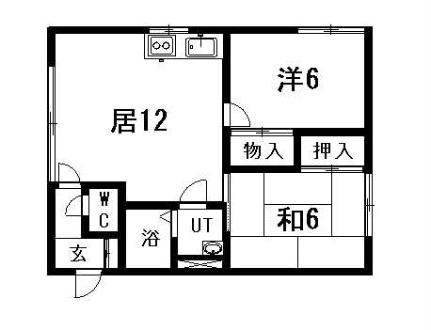 コーポたかはしＢ 201｜北海道札幌市豊平区月寒東三条１８丁目(賃貸アパート2LDK・3階・52.05㎡)の写真 その2