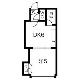 アイアール南郷Ｖ 201｜北海道札幌市白石区栄通１５丁目(賃貸アパート1DK・3階・26.40㎡)の写真 その2