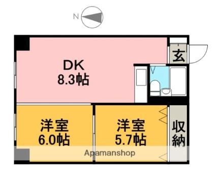 北海道札幌市中央区南二条西５丁目(賃貸マンション2LDK・10階・39.30㎡)の写真 その2