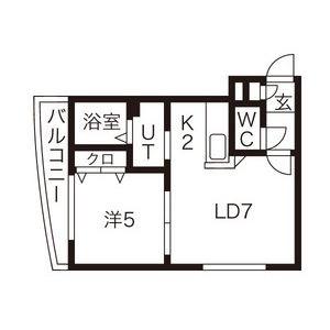 フロンティア円山 103｜北海道札幌市中央区南四条西２１丁目(賃貸マンション1DK・1階・28.85㎡)の写真 その2