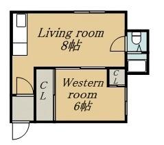 第二辻口荘 2｜北海道札幌市中央区北三条西３０丁目(賃貸アパート1DK・2階・29.81㎡)の写真 その2