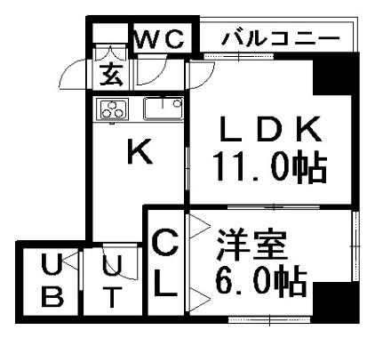 北海道札幌市中央区北一条東２丁目(賃貸マンション1LDK・2階・40.57㎡)の写真 その2