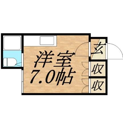 北海道札幌市中央区南四条西２０丁目(賃貸アパート1R・2階・20.25㎡)の写真 その2