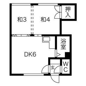 第3マンション幸梅 3｜北海道札幌市中央区南八条西１８丁目(賃貸アパート2DK・1階・28.49㎡)の写真 その2