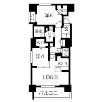 ブランズ札幌南7条 1301 ｜ 北海道札幌市中央区南七条西１丁目（賃貸マンション2LDK・13階・55.34㎡） その2