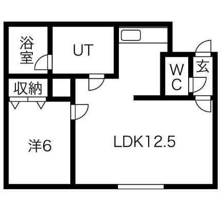 Ｏ’ｓ宮の森 103｜北海道札幌市中央区宮の森二条９丁目(賃貸アパート1LDK・1階・32.00㎡)の写真 その2