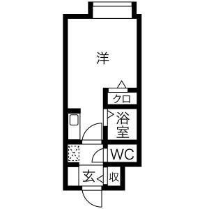 ファーロックコートＫ18Ｋ18 K401｜北海道札幌市中央区北十八条西１５丁目(賃貸マンション1K・4階・20.70㎡)の写真 その2