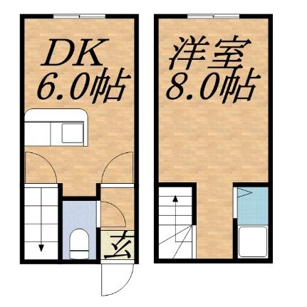 ＡＭＳ913 105｜北海道札幌市中央区南九条西１３丁目(賃貸アパート1DK・2階・22.90㎡)の写真 その2