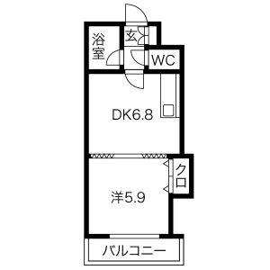 ハイツベールシバ 202｜北海道札幌市中央区北二条西２４丁目(賃貸マンション1DK・2階・29.04㎡)の写真 その2