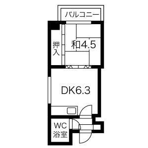 第5松井ビル 310｜北海道札幌市中央区北一条西２２丁目(賃貸マンション1DK・3階・23.76㎡)の写真 その2