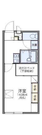 レオパレスシーミュウ 107 ｜ 青森県八戸市新井田西３丁目（賃貸アパート1K・1階・23.18㎡） その2