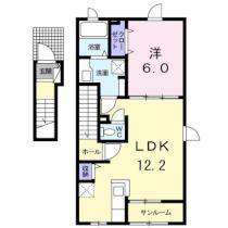 グランツ 201 ｜ 青森県八戸市大字中居林字雷（賃貸アパート1LDK・2階・50.02㎡） その2