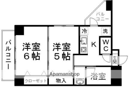 ルミエール仙台 405 ｜ 宮城県仙台市宮城野区榴ケ岡（賃貸マンション2K・4階・32.50㎡） その2