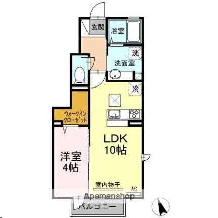 Ｄーｒｏｏｍ　ラ・フォーレ郡山 101｜宮城県仙台市太白区郡山５丁目(賃貸アパート1LDK・1階・36.94㎡)の写真 その2