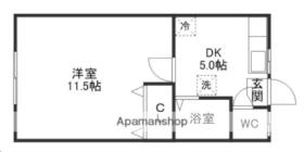 北六ハイツ 205 ｜ 宮城県仙台市青葉区宮町４丁目（賃貸アパート1DK・2階・30.20㎡） その2