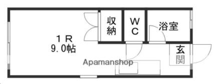 コーポしらはた 101｜宮城県仙台市青葉区桜ケ丘４丁目(賃貸アパート1R・1階・19.80㎡)の写真 その2