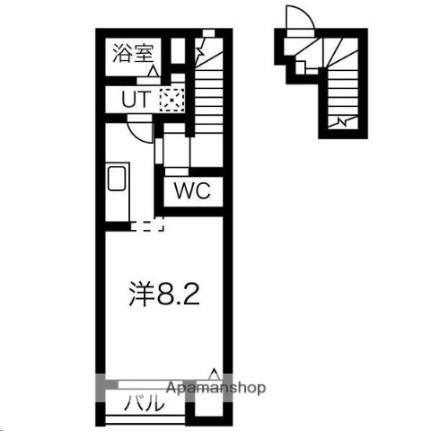 宮城県仙台市青葉区堤町３丁目（賃貸アパート1K・2階・32.71㎡） その2