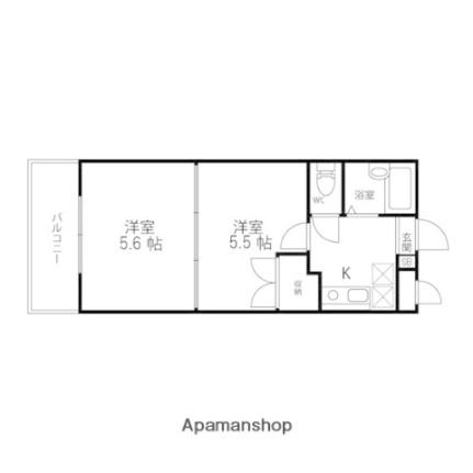 ベルシティエクセル泉 204｜宮城県仙台市泉区泉中央３丁目(賃貸マンション2K・2階・27.67㎡)の写真 その2