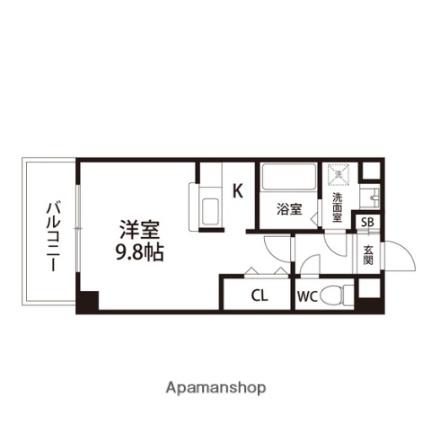 バーシティハウスフレール・ド・ジュアン 402｜宮城県仙台市泉区市名坂字楢町(賃貸マンション1R・4階・29.40㎡)の写真 その2