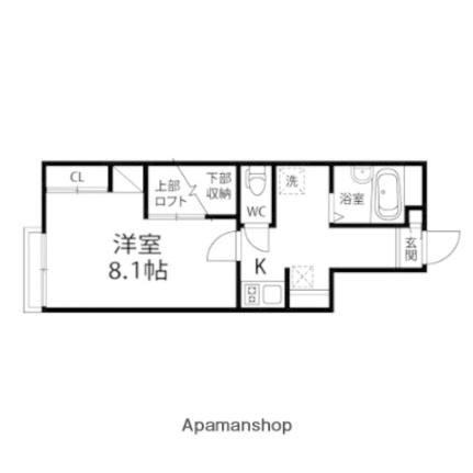 パレス祥楽 107｜宮城県宮城郡利府町菅谷字産野原(賃貸アパート1K・1階・23.71㎡)の写真 その2