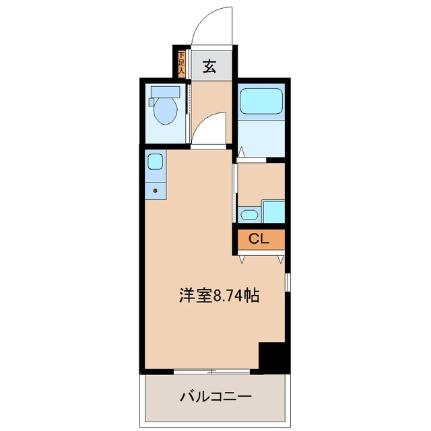 宮城県仙台市宮城野区榴岡４丁目(賃貸マンション1R・5階・24.24㎡)の写真 その2