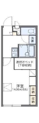 レオパレスＫＴサトウ 104｜山形県天童市交り江５丁目(賃貸アパート1K・1階・23.18㎡)の写真 その2