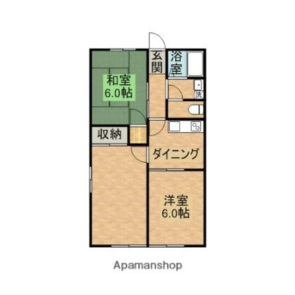 ひまわりハイム 202 ｜ 茨城県鹿嶋市大字港ケ丘（賃貸アパート3DK・1階・54.21㎡） その2