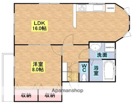 キャメリアＡ 202 ｜ 栃木県那須塩原市東三島５丁目（賃貸アパート1LDK・2階・58.20㎡） その2