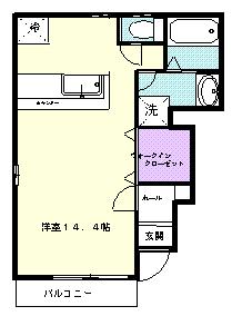 プラシード 103｜栃木県矢板市東町(賃貸アパート1K・1階・35.98㎡)の写真 その2