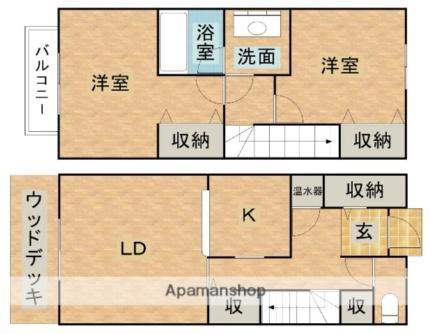 ベルグランディオ 101 ｜ 栃木県那須塩原市沓掛２丁目（賃貸アパート2LDK・1階・77.89㎡） その2