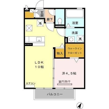 クレセント・シャンブル 101｜埼玉県桶川市北１丁目(賃貸アパート1LDK・1階・40.29㎡)の写真 その2