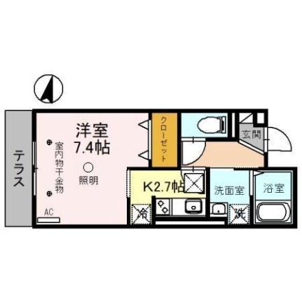 コリーヌヴェール日進 101｜埼玉県さいたま市北区日進町３丁目(賃貸アパート1K・1階・28.64㎡)の写真 その2