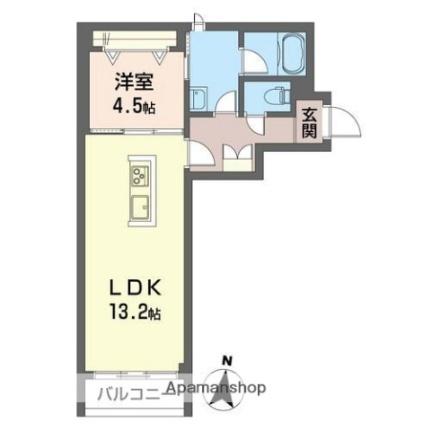 サンテ　アルブル 205 ｜ 埼玉県さいたま市北区土呂町２丁目（賃貸マンション1LDK・2階・45.50㎡） その2