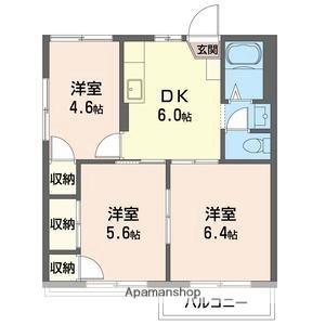 ミノリハイツＣ棟 202｜埼玉県さいたま市岩槻区加倉４丁目(賃貸アパート3DK・2階・45.50㎡)の写真 その2