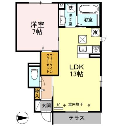 ラ・ルーチェ（川越）  ｜ 埼玉県川越市仙波町３丁目（賃貸アパート1LDK・1階・46.96㎡） その2