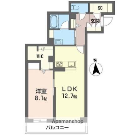 埼玉県川越市大字的場（賃貸マンション1LDK・2階・56.30㎡） その2