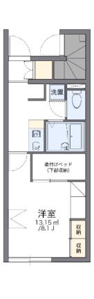 レオパレスＣｏｍｆｏｒｔ　煌 105 ｜ 埼玉県入間郡毛呂山町平山２丁目（賃貸アパート1K・1階・23.61㎡） その2