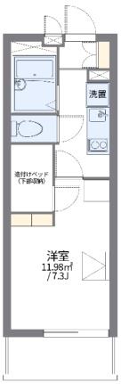 レオパレスグランド　オープリー 107｜埼玉県入間郡毛呂山町岩井西２丁目(賃貸マンション1K・1階・20.81㎡)の写真 その2